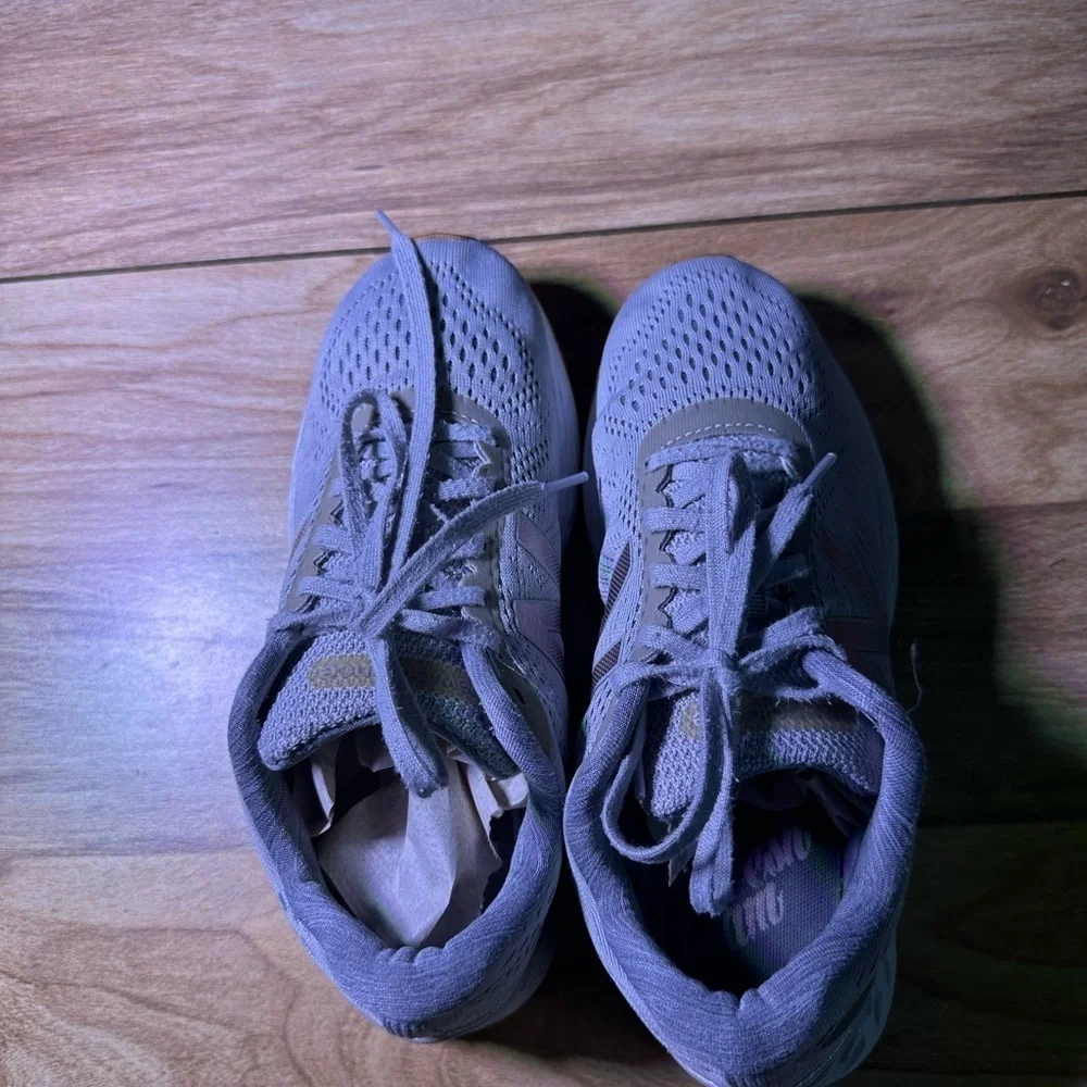 New Balance Light Gray Athletic Sneakers